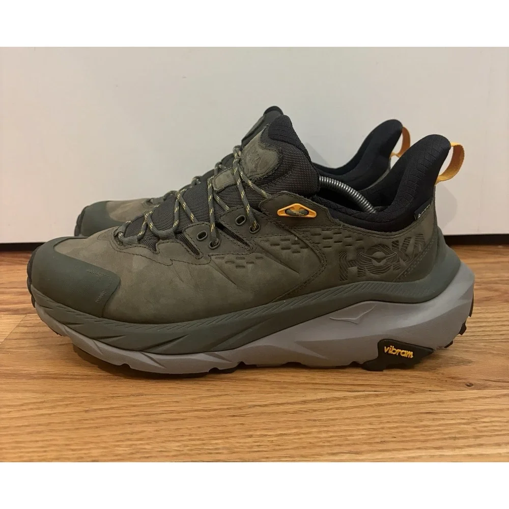 Hoka One One Men's Kaha 2 Low Gore-Tex Thyme Radiant Yellow Sneakers Size 11 D